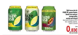Makro FUZE TEA Refresco de té, gama limón, limón sin azúcar, mango piña, verde maracuyá oferta