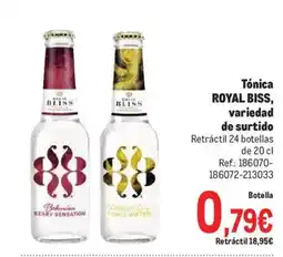 Makro ROYAL BISS, Tónica de surtido oferta
