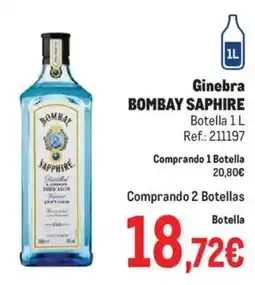 Makro BOMBAY SAPHIRE Ginebra oferta