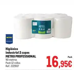 Makro METRO PROFESSIONAL Higiénico industrial 2 capas oferta