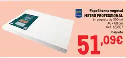 Makro METRO PROFESSIONAL Papel horno vegetal oferta