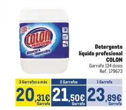 Makro COLON Detergente líquido profesional oferta