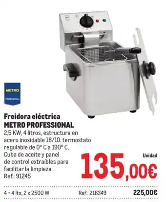 Makro METRO PROFESSIONAL Freidora eléctrica oferta
