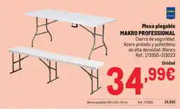 Makro MAKRO PROFESSIONAL Mesa plegable oferta