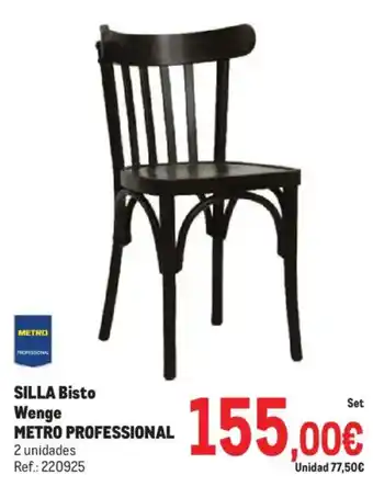 Makro METRO PROFESSIONAL SILLA Bisto Wenge oferta