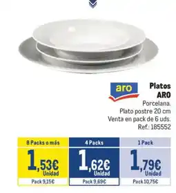 Makro ARO Platos oferta