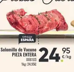 Family Cash PIEZA ENTERA Solomillo de Vacuno oferta