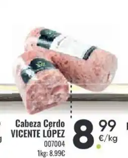 Family Cash VICENTE LÓPEZ Cabeza Cerdo oferta