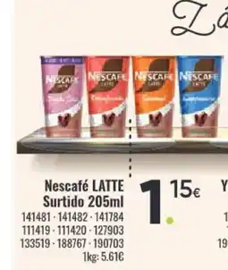 Family Cash LATTE Nescafé Surtido oferta