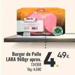 Family Cash LARA Burger de Pollo oferta