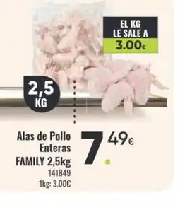 Family Cash FAMILY Alas de Pollo Enteras oferta