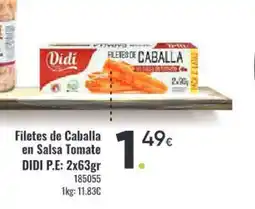 Family Cash DIDI Filetes de Caballa en Salsa Tomate oferta