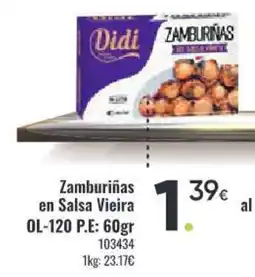 Family Cash Zamburiñas en Salsa Vieira oferta