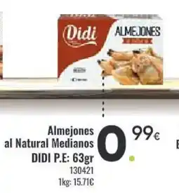 Family Cash DIDI Almejones al Natural Medianos oferta