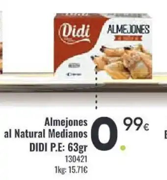 Family Cash DIDI Almejones al Natural Medianos oferta