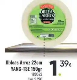 Family Cash YANG-TSE Obleas Arroz oferta