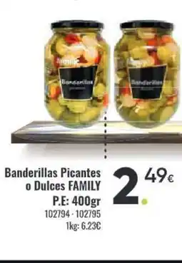 Family Cash FAMILY Banderillas Picantes o Dulces oferta