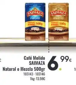 Family Cash SAIMAZA Café Molido Natural o Mezcla oferta