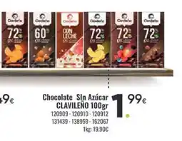 Family Cash CLAVILEÑO Chocolate Sln Azúcar oferta