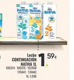 Family Cash CONTINUACIÓN NATIVA Leche oferta