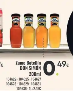 Family Cash DON SIMÓN Zumo Botellín oferta