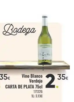 Family Cash CARTA DE PLATA Vino Blanco Verdejo oferta