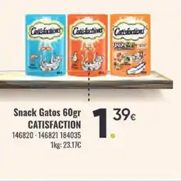 Family Cash CATISFACTION Snack Gatos oferta
