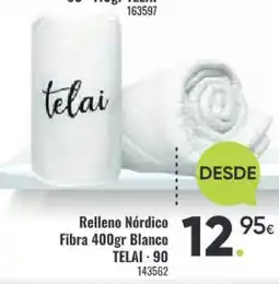 Family Cash TELAI Relleno Nórdico Fibra oferta