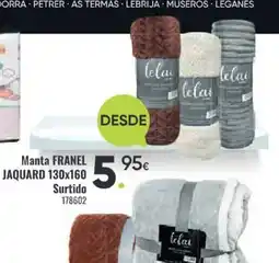 Family Cash FRANEL JAQUARD Manta oferta