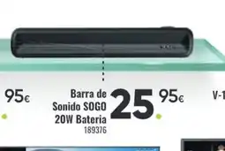 Family Cash SOGO Barra de Sonido 20W Bateria oferta