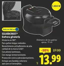 Lidl SILVERCREST Gofrera giratoria oferta