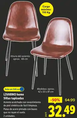 Lidl LIVARNO HOME Sillas tapizadas oferta