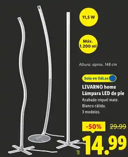 Lidl LIVARNO HOME Lámpara LED de pie oferta