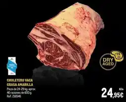 Makro Chuletero vaca grasa amarilla oferta