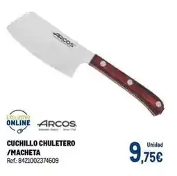 Makro Arcos - cuchillo chuletero /macheta oferta
