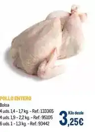 Makro Pollo entero oferta