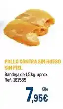 Makro Pollo contra sin hueso sin piel oferta