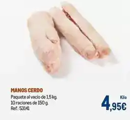 Makro Manos cerdo oferta