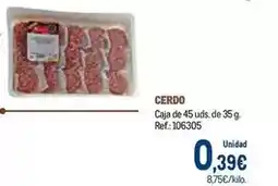 Makro Cerdo oferta
