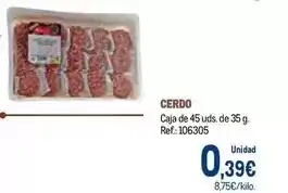 Makro Cerdo oferta