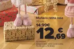 Carrefour Muñeco ratita rosa oferta