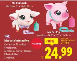Lidl Mascota interactiva oferta