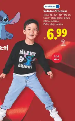 Lidl Sudadera Stitchmas oferta