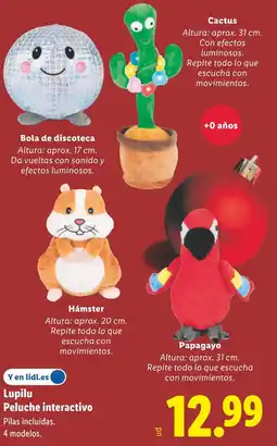 Lidl LUPILU Peluche interactivo oferta