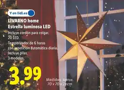 Lidl LIVARNO HOME Estrella luminosa LED oferta