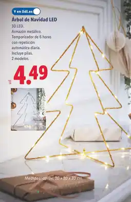 Lidl Árbol de Navidad LED oferta