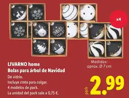 Lidl LIVARNO HOME Bolas para árbol de Navidad oferta