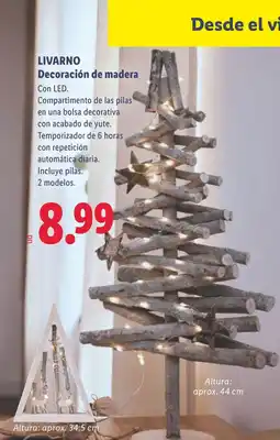 Lidl LIVARNO HOME Decoración de madera oferta