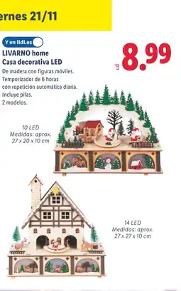 Lidl LIVARNO HOME Casa decorativa LED oferta