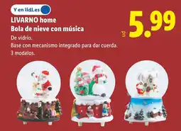 Lidl LIVARNO HOME Bola de nieve con música oferta